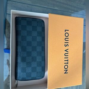 Louis Vuitton Wallet Long Graphite vertical zippy wallet